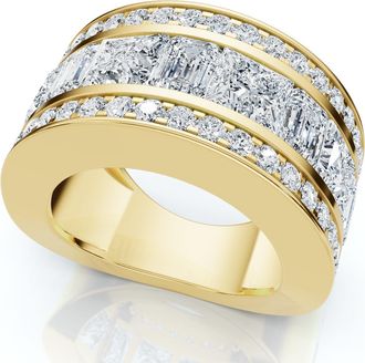 Pompeii3 5 3/4ct Bold Diamond Statement Ring 14k Gold or Platinum Lab Grown