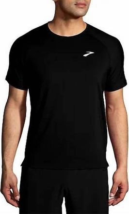 Brooks Atmosphere Short Sleeve 2.0 Tee In Black