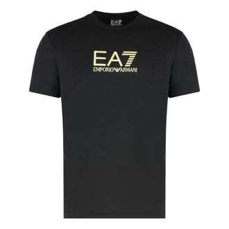 Emporio Armani Logo Print T-shirt - Heren - T-shirts - Zwart - 2XL - Tops