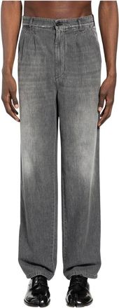 Maison Margiela Straight-Leg Jeans - Heren - Loose Fit Jeans - Grijs - M - Denim - Jeans