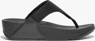 FitFlop Fitflop Lulu Shimmerlux Dames Tussenzool Sandalen Helemaal Zwart