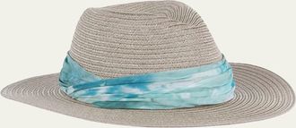 Eugenia Kim Courtney Sash Woven Packable Fedora