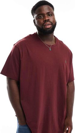 Polo Ralph Lauren Big & Tall - T-shirt bordeaux con logo-Rosso