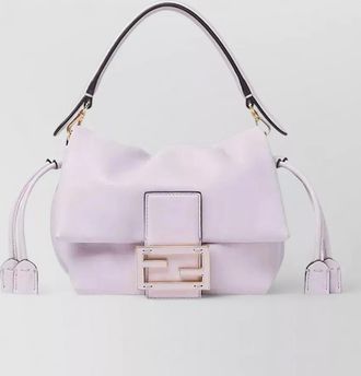 Fendi mamma baguette small nappa leather shoulder bag