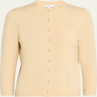 Vince Cashmere-Blend Pocket Cardigan