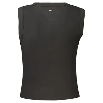 Tommy Hilfiger Logo-Embroidered Cotton Tank Top - Black
