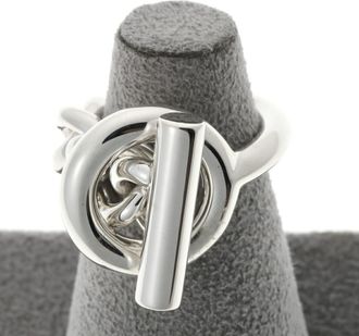 Herm&egrave;s Silver 925 Band Ring (Pre-Owned)