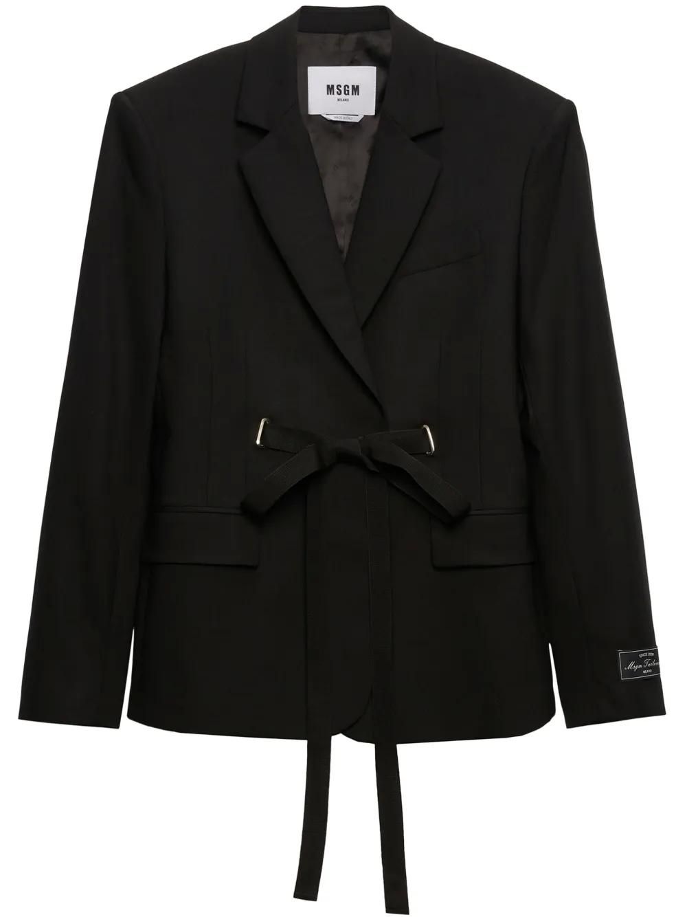 【送料&関税込】MSGM Single-breasted White Jacket MSGM/エムエスジーエム｜ジャケット