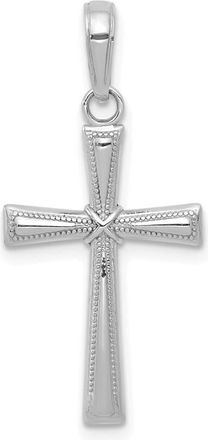 Diamond2Deal 14k Gold Diamond-cut X Cross Pendant