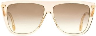 Jimmy Choo Eyewear Suvi Browline sunglasses - women - Acetate/Plastic - One Size - Neutrals