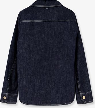 Max Mara Womens Denim Shirt Blue Cotton