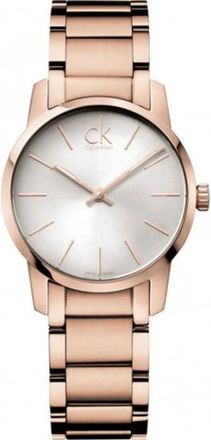 Calvin Klein Elegant Quartz Horloge - Dames - Horloges - Bruin - ONE Size - Accessoires