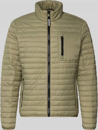 Camel Active Steppjacke mit Stehkragen in Khaki, Gr&ouml;&szlig;e 3XL
