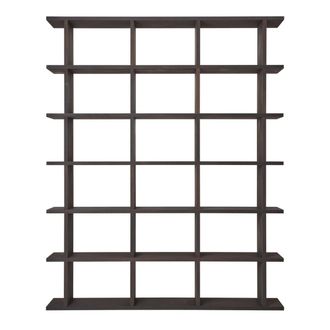 Ferm Living Kona B&uuml;cherregal 3 x 6, 170 x 210 cm, Eiche dunkel gebeizt