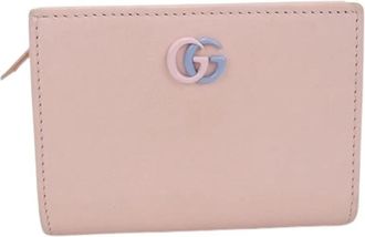 Gucci Pre-owned Bi-fold Portemonnee - Dames - Vintage Accessoires - Roze - ONE Size - Leer - Vintage