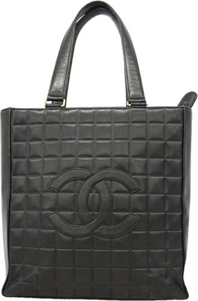 Chanel Black Leather Tote Bag (Pre-Owned)