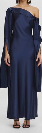 Acler Linhope Maxi Dress In Deep Sapphire