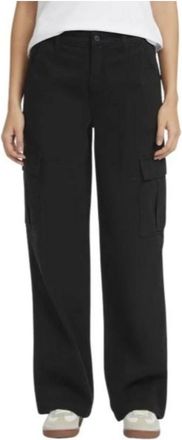 Guess Logo Broek - Dames - Straight fit broeken - Zwart - W25 L30 - Polyester - Broeken