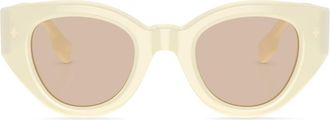 Burberry Sunglasses Meadow tinted-lenses sunglasses - women - Acetate - 47 - White