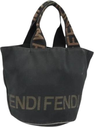 Fendi Pre-owned Nylon Tote Bag - Dames - Vintage Shopper - Zwart - ONE Size - Nylon - Vintage