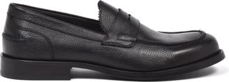 Baldinini Gekreukt Leren Loafer - Heren - Loafers - Bruin - 45 EU - Leer - Schoenen