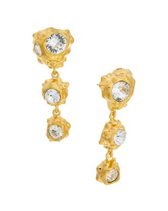 Oscar De La Renta Oscar De La Renta Textured Scramble Triple Drop Earrings