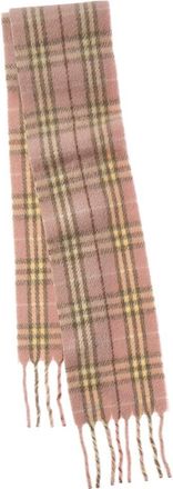 Burberry Narrow Check Wool-Blend Scarf