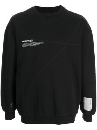 A-Cold-Wall* slogan print sweathsirt - Black