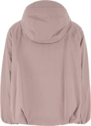 Herno Womens Nylon Hooded Jacket Pink