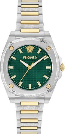 Versace Greca Pulse Two-Tone Bracelet Watch, 36mm in Two Tone at Nordstrom