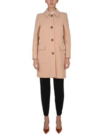 Moschino Short Virgin Wool Coat