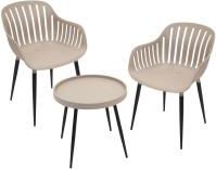 Progarden Mueble De Jard&iacute;n Progarden Set Mesa Y 2 Sillas Resistente Al Clima