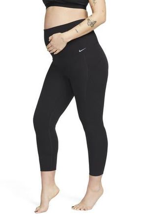 Nike Zenvy Dri-FIT High Waist 7/8 Maternity Leggings in Black at Nordstrom Rack, Size X-Small