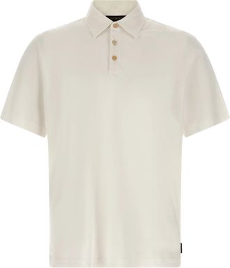 Zanone Lightweight Boxy Fit Cotton Polo Shirt