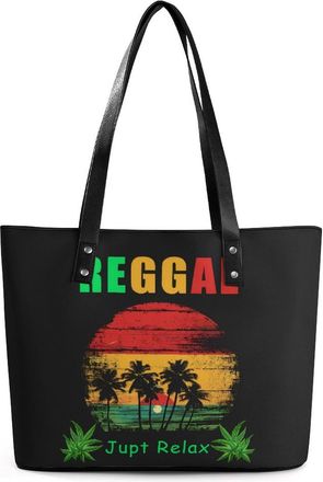 Generic Reggae Music Tote Bags for Women Cute Shoulder Purses Handbags