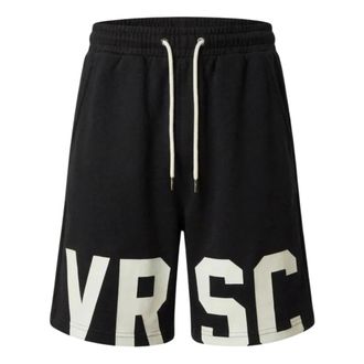 Versace Heren, Korte broeken, Zwart, Maat: XL Katoen