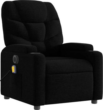 vidaXL Vidaxl - Sillón reclinable de masaje eléctrico tela negro