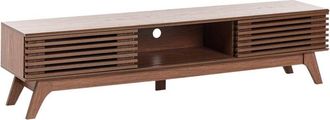 Beliani TV Stand TOLEDO Dark Brown
