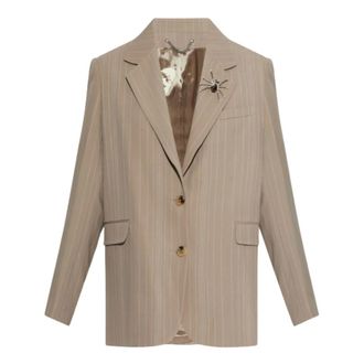 Golden Goose Blazers, female, Beige, Size: XS Golden Goose Jackets