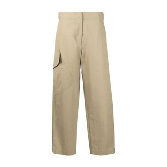 STUDIO NICHOLSON Dames, Broeken, Beige, Maat: M