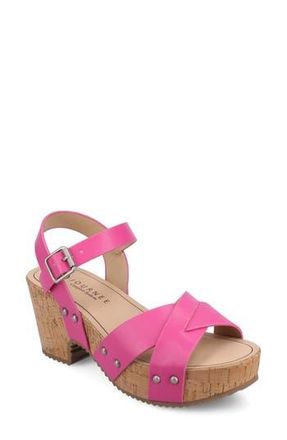 Journee Collection Platform Sandal in Hot Pink at Nordstrom Rack, Size 7.5 M