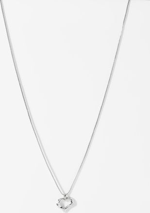 Pilgrim Womens Small hammered heart chain