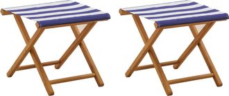 vidaXL Silla De Terraza 2 Uds. Madera De Eucalipto Maciza Vidaxl