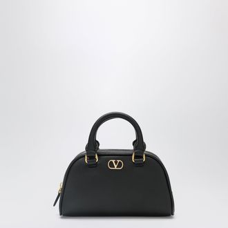 Valentino Garavani Black VLogo Signature mini duffle bag in grained calfskin