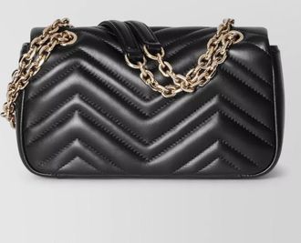 Gucci gg marmont small leather shoulder bag
