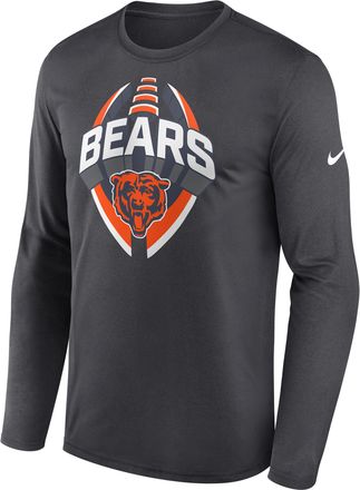 Nike Chicago Bears Legend Icon Nike Mens Dri-FIT NFL Long-Sleeve T-Shirt in Grey | NKHT06F7Q-NCF