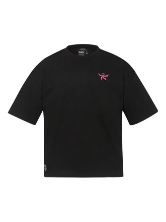 MCM x SNIPES T-shirt con logo e strass - Nero