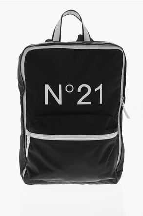 N&deg;21 Nylon Backpack With Printed Logo size One Size
