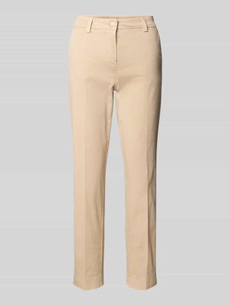 Cambio Cambio Regular Fit Stoffhose mit G&uuml;rtelschlaufen Modell KARINA in Beige, Gr&ouml;&szlig;e 32