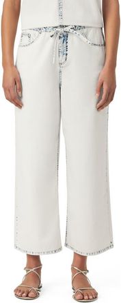 Splendid Ultra Bleached High Waist Drawstring Ankle Jeans in Ultra Bleach Indigo at Nordstrom, Size Small